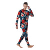 Tropical Hibiscus Flower Print Men's Pajamas-grizzshop