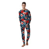 Tropical Hibiscus Flower Print Men's Pajamas-grizzshop