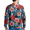 Tropical Hibiscus Flower Print Men's Sweatshirt-grizzshop