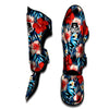 Tropical Hibiscus Flower Print Muay Thai Shin Guard-grizzshop