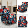 Tropical Hibiscus Flower Print Recliner Cover-grizzshop