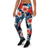 Tropical Hibiscus Flower Print Women's Joggers-grizzshop