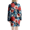 Tropical Hibiscus Flower Print Women's Robe-grizzshop