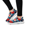 Tropical Hibiscus Flower Print Women's Sneakers-grizzshop