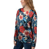 Tropical Hibiscus Flower Print Women's Sweatshirt-grizzshop