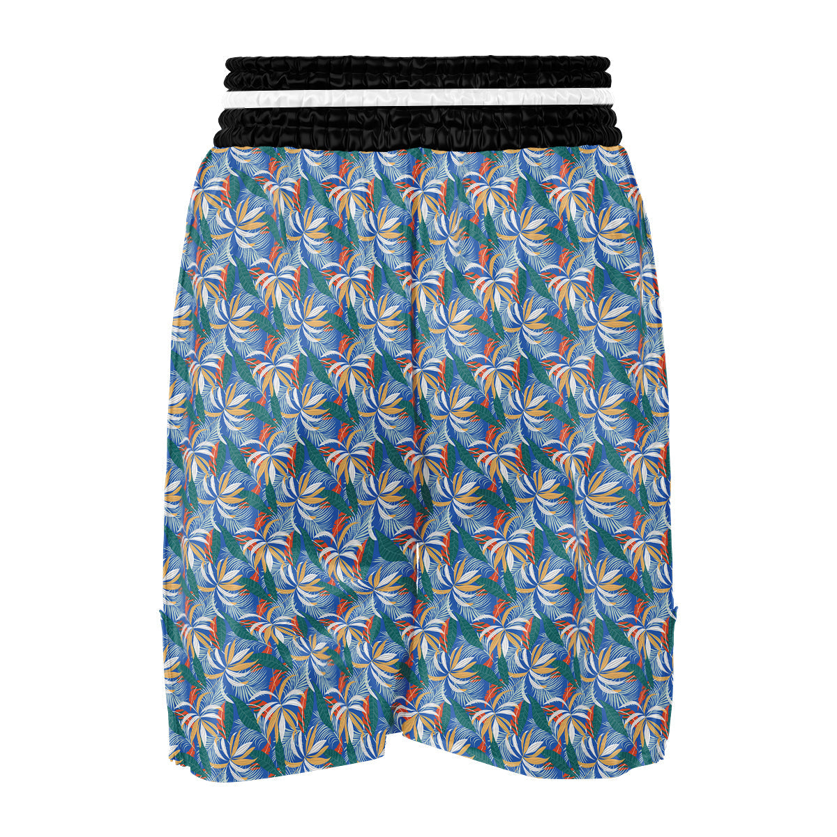 Tropical Leaf Colorful Print Pattern Boxing Shorts-grizzshop