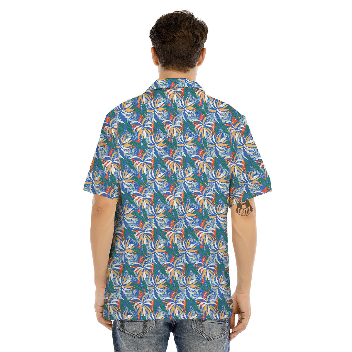 Tropical Leaf Colorful Print Pattern Men's Hawaiian Shirt-grizzshop