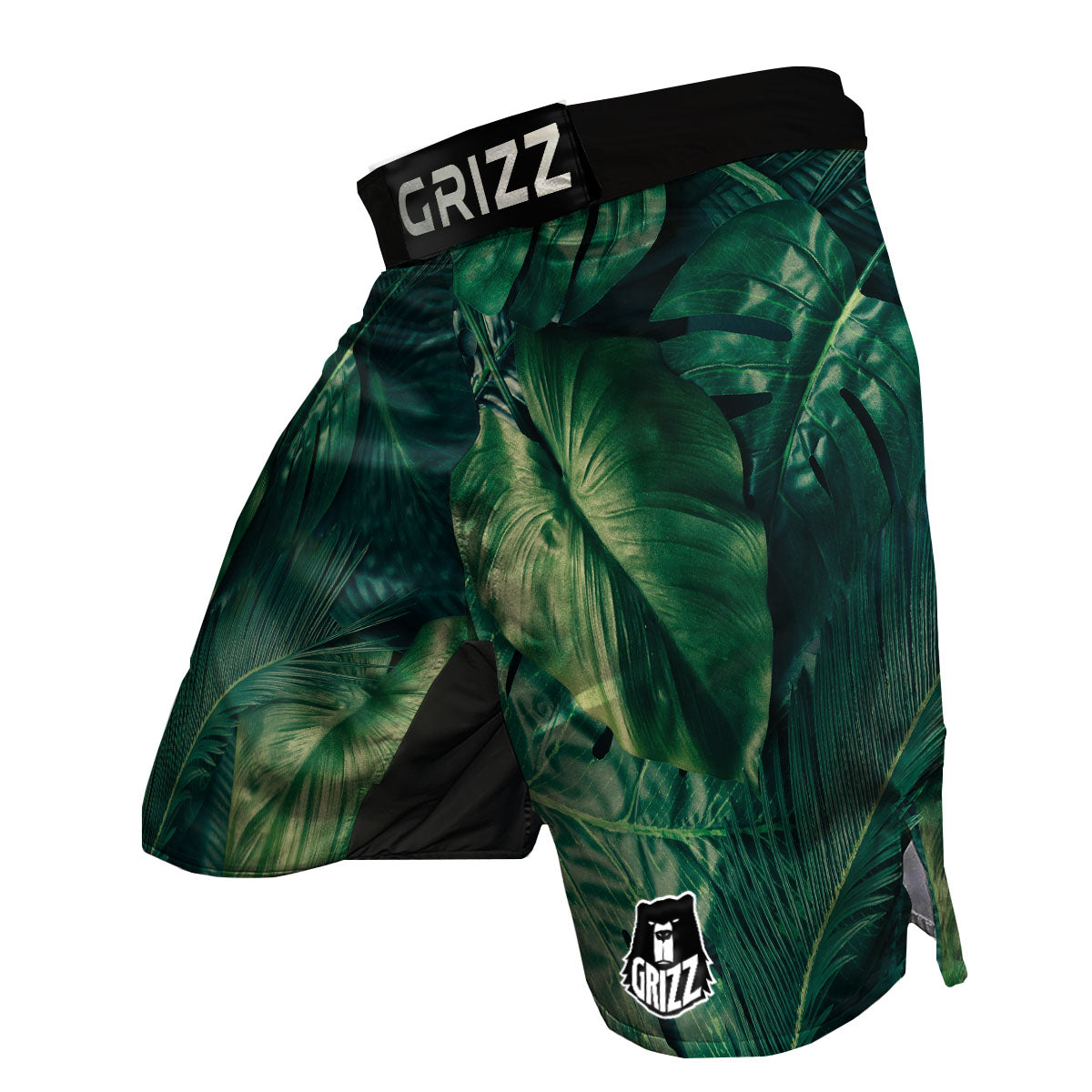 Tropical Leaf Natural Print MMA Shorts-grizzshop