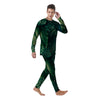 Tropical Leaf Natural Print Men's Pajamas-grizzshop