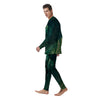 Tropical Leaf Natural Print Men's Pajamas-grizzshop