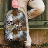 Tropical Leaf Skull Backpack-grizzshop