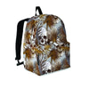 Tropical Leaf Skull Backpack-grizzshop