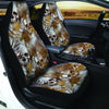 Tropical Leaf Skull Car Seat Covers-grizzshop