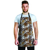 Tropical Leaf Skull Men's Apron-grizzshop