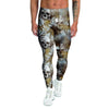 Tropical Leaf Skull Men's Leggings-grizzshop