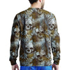 Tropical Leaf Skull Men's Sweatshirt-grizzshop