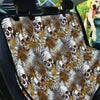 Tropical Leaf Skull Pet Car Seat Cover-grizzshop