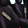 Tropical Leaf Skull Seat Belt Cover-grizzshop