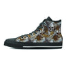 Tropical Leaf Skull Women's High Top Shoes-grizzshop