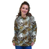 Tropical Leaf Skull Women's Hoodie-grizzshop