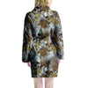 Tropical Leaf Skull Women's Robe-grizzshop