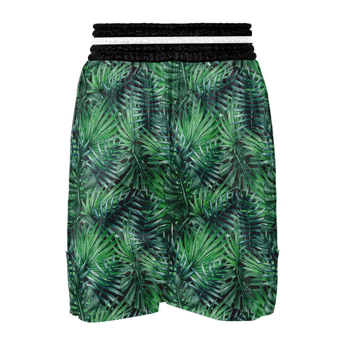Tropical Leaf Watercolor Print Pattern Boxing Shorts-grizzshop