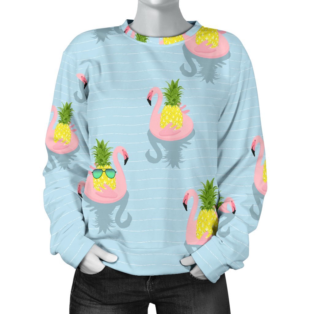 Tropical Leave Big Pineapple Print Sweatshirt-grizzshop