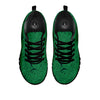 Tropical Leaves Green Print Pattern Black Sneaker-grizzshop