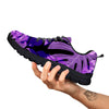 Tropical Leaves Purple Print Black Sneaker-grizzshop