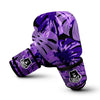 Tropical Leaves Purple Print Boxing Gloves-grizzshop