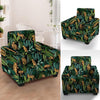 Tropical Leopard Hawaiian Print Armchair Cover-grizzshop