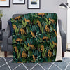 Tropical Leopard Hawaiian Print Blanket-grizzshop