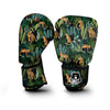 Tropical Leopard Hawaiian Print Boxing Gloves-grizzshop