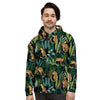 Tropical Leopard Hawaiian Print Men's Hoodie-grizzshop