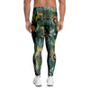 Tropical Leopard Hawaiian Print Men's Leggings-grizzshop