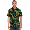 Tropical Leopard Hawaiian Print Men's Short Sleeve Shirt-grizzshop