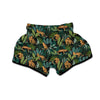 Tropical Leopard Hawaiian Print Muay Thai Boxing Shorts-grizzshop