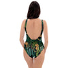 Tropical Leopard Hawaiian Print One Piece Swimsuite-grizzshop