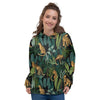 Tropical Leopard Hawaiian Print Women's Hoodie-grizzshop