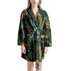 Tropical Leopard Hawaiian Print Women's Robe-grizzshop