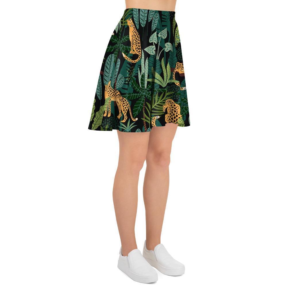 Tropical Leopard Hawaiian Print Women's Skirt-grizzshop