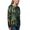 Tropical Leopard Hawaiian Print Women's Sweatshirt-grizzshop