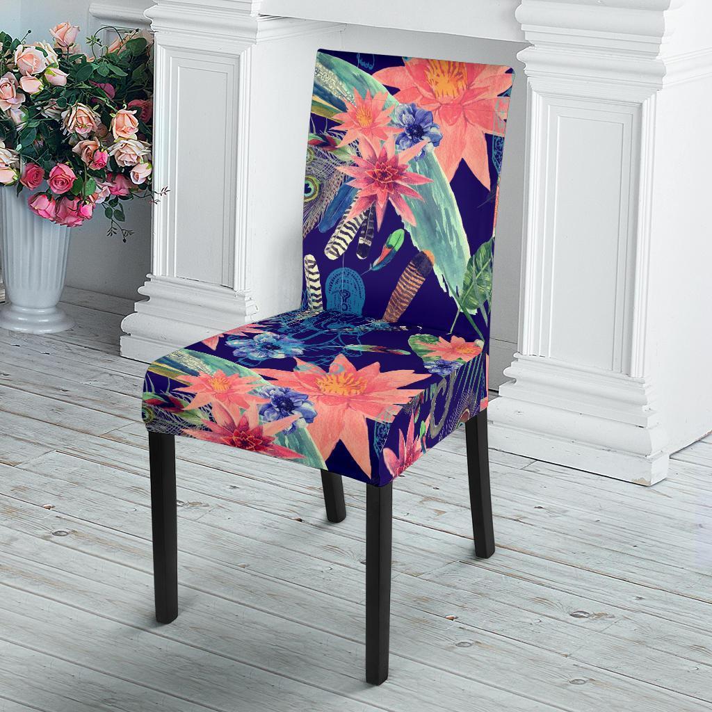 Tropical Monkey Print Pattern Chair Cover-grizzshop