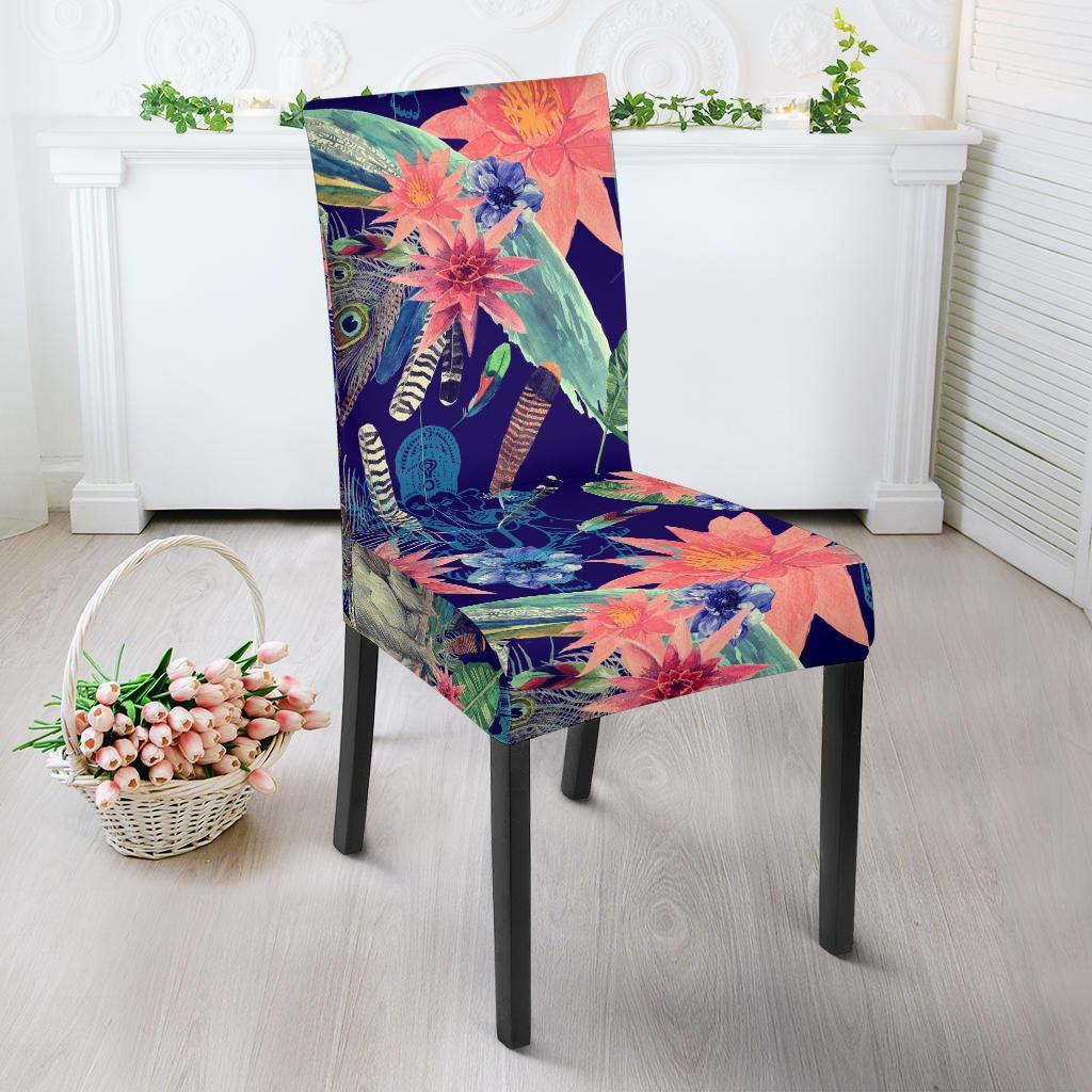 Tropical Monkey Print Pattern Chair Cover-grizzshop