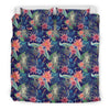 Tropical Monkey Print Pattern Duvet Cover Bedding Set-grizzshop