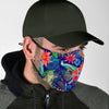 Tropical Monkey Print Pattern Face Mask-grizzshop