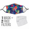 Tropical Monkey Print Pattern Face Mask-grizzshop