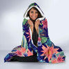 Tropical Monkey Print Pattern Hooded Blanket-grizzshop