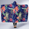 Tropical Monkey Print Pattern Hooded Blanket-grizzshop