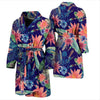 Tropical Monkey Print Pattern Men Long Robe-grizzshop